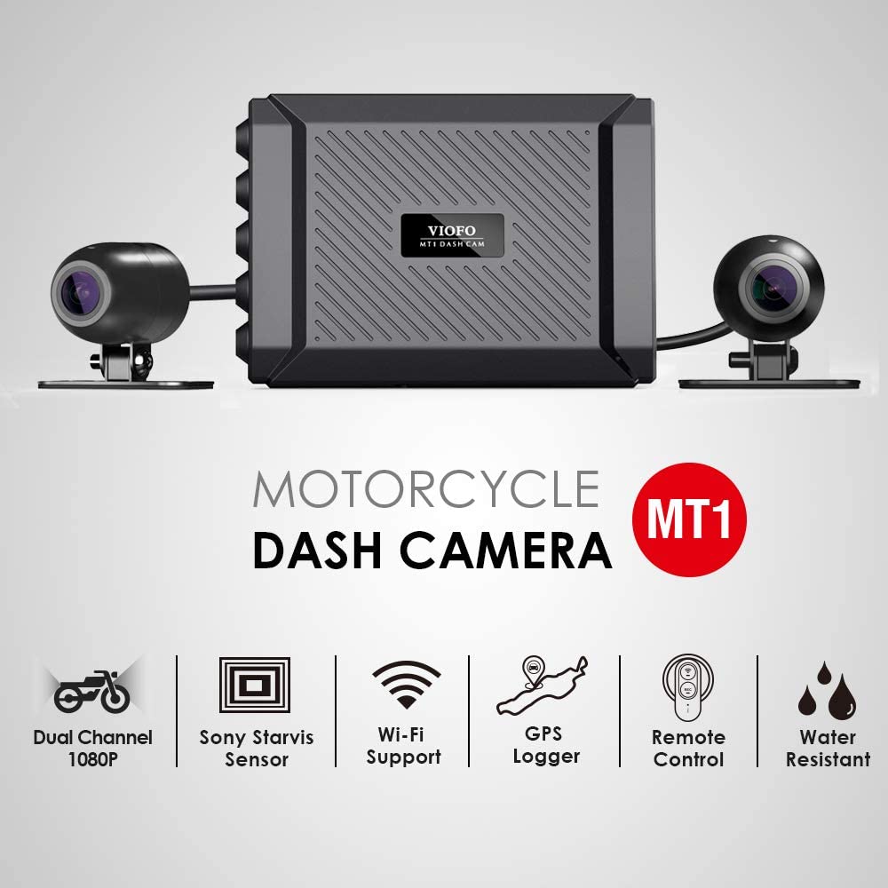 VIOFO MT1 Dual Channel 1080P Motorcycle Wi-Fi Dash Cam