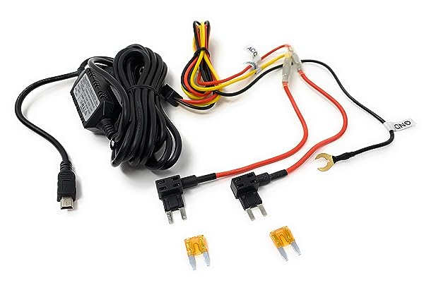 thumbnail image 2 of Universal Dash Cam Hardwire Kit With Battery Protection - 15ft MicroUSB & MiniUSB For Continuous Recording 2 of 13